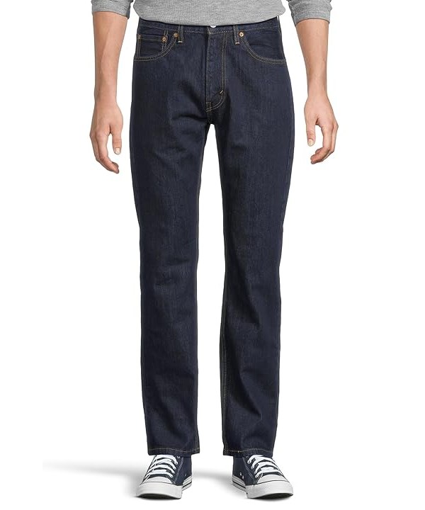 Levis Mens 505 Regular Mens Jeans Rinse