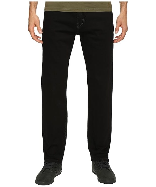 Levis Mens 502 Regular Taper Fit Mens Jeans Native Cali Black Stretch
