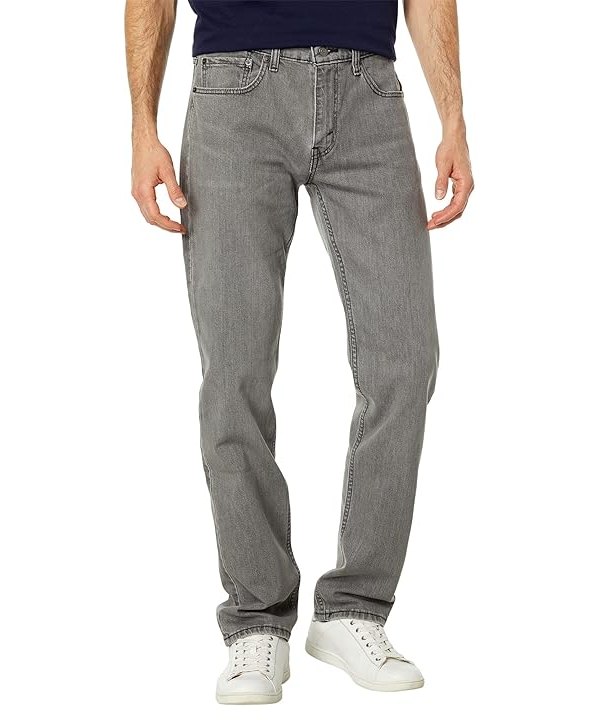 Levis Mens 514tm Straight Mens Jeans Light Grey Worn In