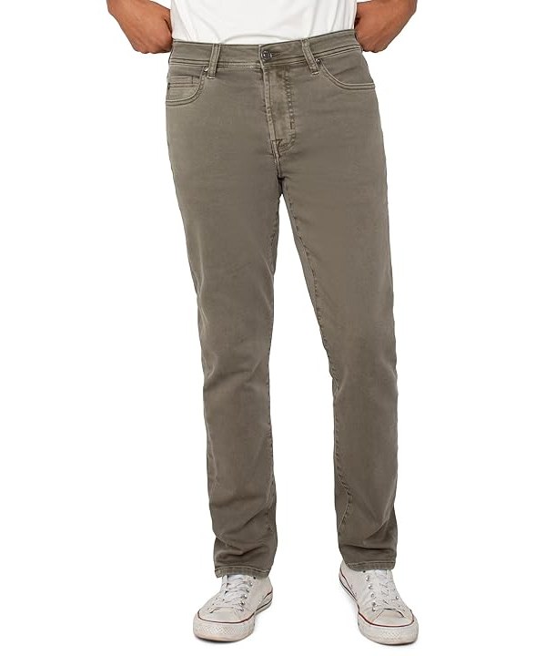 Liverpool Los Angeles Kingston Modern Straight Jean Mens Jeans Pewter Green