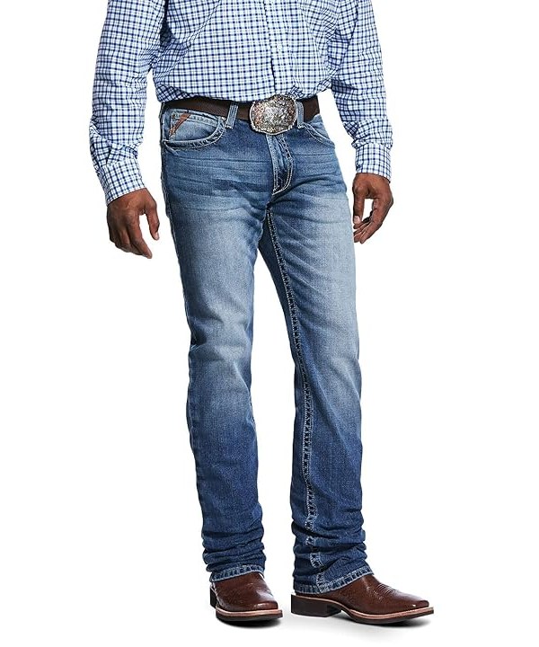 Ariat M4 Low Rise Stackable Straight Leg Jeans in Dakota Mens Jeans Dakota