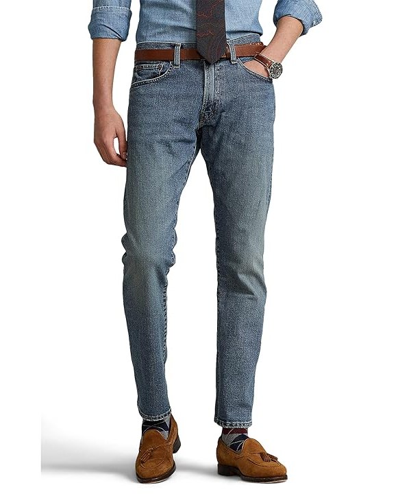 Polo Ralph Lauren Varick Slim Straight Jeans Mens Jeans Dixon Light