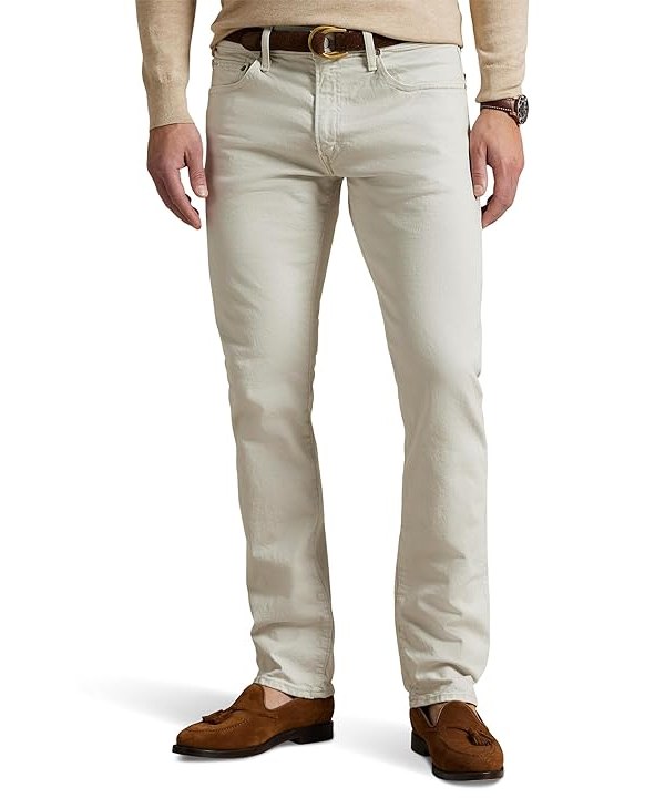 Polo Ralph Lauren Varick Slim Straight Jeans Mens Jeans Hudson Classic Stone Stretch