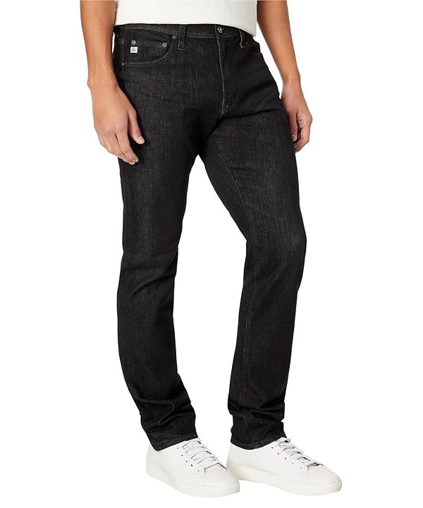 AG Jeans Everett Slim Straight Fit Jeans in Black Marble Mens Jeans Black Marble